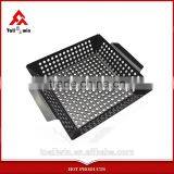 Colorful Coating BBQ Accessorices Non-stick Steel Bbq Grill Basket thumbnail-5