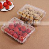 Rectangular Transparent 250g Fruit Storage Box Sealed Plastic Fresh Fruit Container With Lid thumbnail-2