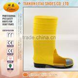 Light Yellow PVC Safety Boots /Cheap Safety Boots/PVC Work Boots thumbnail-5