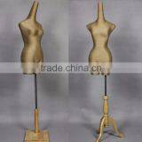 Fiberglass Covered With Rope Half Body Torso Draping Female Mannequin for Sale thumbnail-1