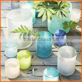 Hot Selling Colorful Decorative Glass Candle Containers thumbnail-1