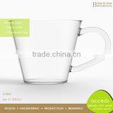 Hand Blown Personalized Single Wall Fancy Borosilicate Glass Tea Mug thumbnail-1