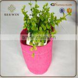 Garden Small Colorful Decorative Burlap Jute Flower Pot thumbnail-1