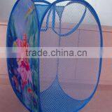 Pop up Storage Laundry Hamper Folding and Fabric Collapsible Large Storage Bins With Lid thumbnail-2