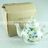2015 Lastest Design Stock Ceramic Round Water Bottle, Colorful Decorating Teapot thumbnail-1