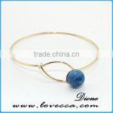 Birthday Gemstone Bangle With Gold Plated Sparkling Crystal Bangle thumbnail-5