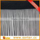 Black Polyester Tassel Fringe String Curtain thumbnail-2