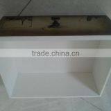 European Style Printing Design Colorful Antique Bedside Table Wood Storage Cabinet thumbnail-2