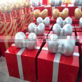 Outdoor Fiberglass Christmas Gift Box Decoration thumbnail-1