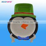 Christmas Decorative Ceramic Snack Plate With Penguin Design thumbnail-1