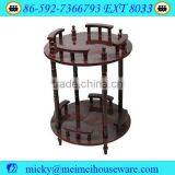2-tier Outdoor Wooden Wine Table thumbnail-1