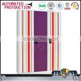 Metal Material 3 Door Bedroom Wardrobe Designs /Godrej Steel Almirah thumbnail-3