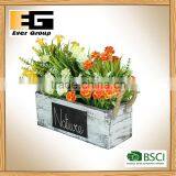 Outdoor Wooden Artificial Plants Flower Pots thumbnail-6