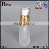 30ml Frosted Glass Whip Cream Bottles With Lotion Pump and Clear Cap thumbnail-6