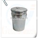 Household Decor Big Galvanized Bucket With Lid thumbnail-3