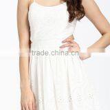 Domin Fashion Sleeveles Embroidery Fabric Dresses Women Summer thumbnail-2