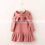 High Quality 2017 Autumn Long Sleeve Kids Girl Dress With Hat/Cap thumbnail-5