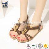 HFRTA231 2017 Fashion Cheap Wholesale Peep Toe Latest Women Flat Sandals thumbnail-4