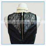 Sexy Girl PU Leather Vest With Fancy Lace Trim thumbnail-4