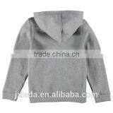 OEM Full Zip Plain Hoodie Junior Boys, Wholesale Children Clothing Overseas thumbnail-2
