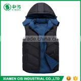 Top Fashion Winter Warmful Outwear Mens Hooded Reversible Down Feather Vest thumbnail-4