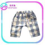 Children's Linen Big Check Shorts thumbnail-4