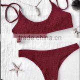 Accept OEM Reversible Women Swimwear Smoked Brazilian Bikini Manufacturer