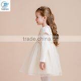 2017 Spring Kid Girls Party Frock Girls Long Sleeve Dress Sweet Stylish Fluffy Dress With Two Layers Mesh thumbnail-3