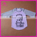 Words and Letters Prints Sassy Kids Long Sleeve Autumn Kids Top Hotsale Children T-shirt thumbnail-2