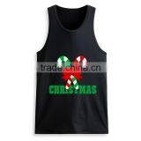 Latest Fashion Printing Design Custom Wholesale Mens 100 Cotton Tank Top thumbnail-2