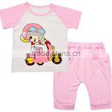 Oem Factory Nice Baby Boys Girls 2 Piece Knit Summer Printing Clothes Set thumbnail-4
