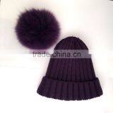 Myfur Winter High Quality Warm Wholesale Knitted Hats for Woman thumbnail-3