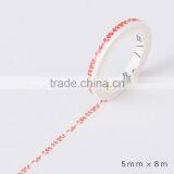 5mm*8m Japan Washi Tape Customizable Thin Type Adhesive Paper Tape Planner Accessories thumbnail-3