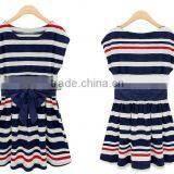 Latest Elegant Casual Cotton Striped Stylish African Dresses thumbnail-3