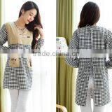 Home Long - Sleeved Home Outside the Custom - Made Cotton Gowns Adult Advertising Promotions Coffee Shop Manufacturers Wholesale thumbnail-5