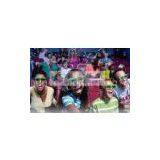 4D Movie Theater / Thrilling Movie With Removable PU Leather , Real Leather Motion Chairs