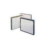 Light Weight Mini - Pleat Clean Room HEPA Filter for Cleanroom With Galvanised Sheet Frame