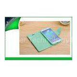 Eco-friendly Galaxy Note 3 Samsung Mobile Phone S View Cover Case Light Blue / Yellow