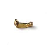 15mm Small Size Brass Badge Pin Back Wearing on Breast thumbnail-1