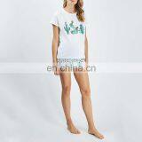 Latest Fashion Designs Wholesale Custom Printing Cotton Women t Shirt thumbnail-3