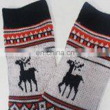 Yiwu Socks Manufacturer Custom Double Knitting Chirstmas Deer Pattern Women Socks thumbnail-3