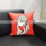 American Vintage Style Custom Printed Cushion Cover thumbnail-2