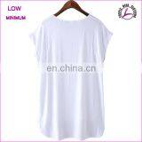 2015 New Product Women Clothes Plain White T-shirt Wholesale thumbnail-2