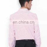Turtle Men White & Red Striped Slim Fit Formal Shirt thumbnail-2