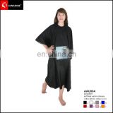 wholesale soft feel salon cape with clear window