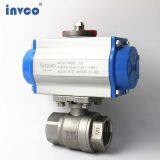INVCO CF8M /CF8 Pneumatic 2-PC Stainless Steel Ball Valve With Pneumatic Actuator thumbnail-2