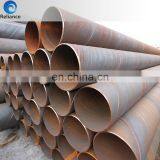 API 5L X42 X46 X52 Spiral Welded Black Carbon Steel Astm A36 Spiral Pipe
