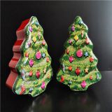 For Food / Biscuit Cookie Christmas Tree Tin Box Spherical Cake Tin