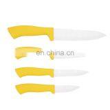 Hot Sale Plastic Handle 4 Pcs Ceramic Kitchen Knife With White Blade thumbnail-4