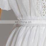 TWOTWINSTYLE Chiffon Patchwork Embroidery Lapel Collar Lantern Sleeve High Waist Loose Slim Shirt Female thumbnail-6